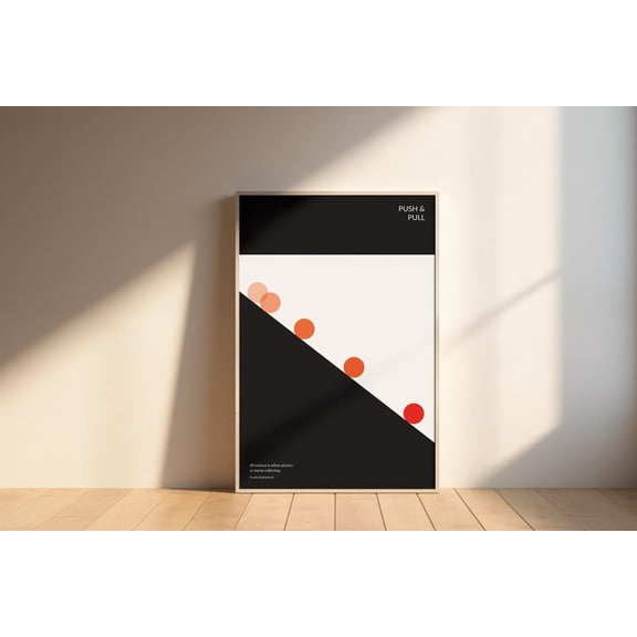 Minimalist Physics STEM Wall Art Print, Unframed Paper Poster 8x10in
