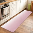 thumbnail image 1 of Minimalist Pink Runner Rugs 2x6 ft and White Gradient Washable Hallway Rugs Non-Slip Floor Mats Absorbent Carpet Bedside Runners for Bedroom Kitchen Bathroom Laundry Room, 1 of 9