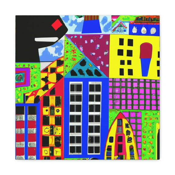 Minimalist Pop Art Bloom - Canvas