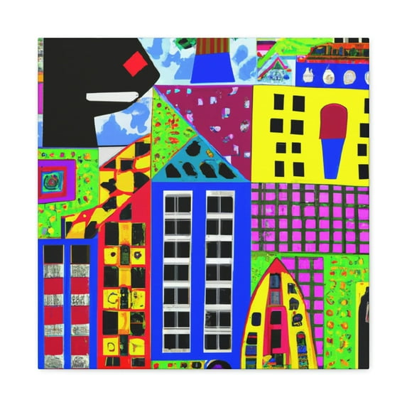 Minimalist Pop Art Bloom - Canvas