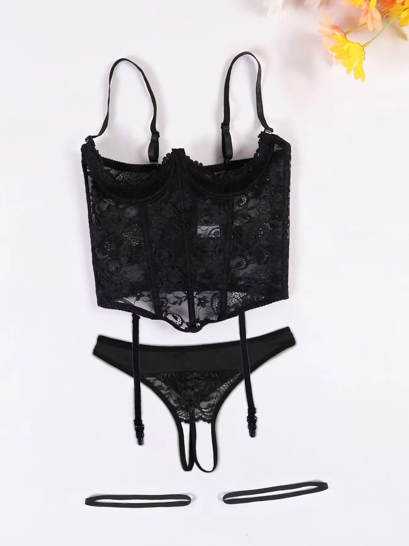 Minimalist Premium Cut Out Cup 3-Piece Set, Slimming Non-Tight, Daily Essential Lingerie