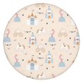 thumbnail image 1 of Minimalist Princess Pattern Round Fitted Tablecloth with Elastic Edge,Dining Table Cover Waterproof,Outdoor Round Tablecloth for Camping,Dining,Indoor and Outdoor, 1 of 7