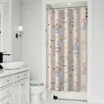 thumbnail image 1 of Minimalist Princess Pattern Shower Curtain 36"x72" ,Bathroom Decorative Shower Curtains Set with 12 Hooks,Modern Waterproof Washable Shower Curtain, 1 of 6