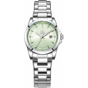 Minimalist Quartz Watches for Women with Date Stainless Steel Bracelet and Fashionable Color Dial
