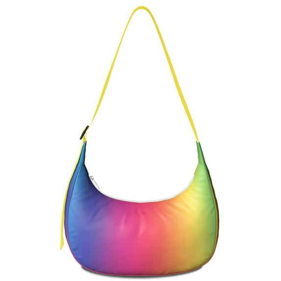 Minimalist Retro Crossbody Handbag for Women, Classic Artistic Shoulder Tote, Lightweight Water-Resistant Hobo Purse with Fashionable Geometric and Tie Dye Prints
