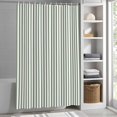 thumbnail image 1 of Minimalist Sage Green Striped Shower Curtain for Bathroom, Modern Art Vertical Line Print Fabric Shower Curtain Set with Hooks, Waterproof Washable Bath Curtain for Bathroom Decor 66"x72", 1 of 8