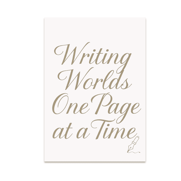 Minimalist Script Wall Decor - Creative Writing Enthusiast - 13x19 Poster Print