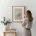 Minimalist Sea Urchin Wall Art Print, Simple Nautical Shell ...