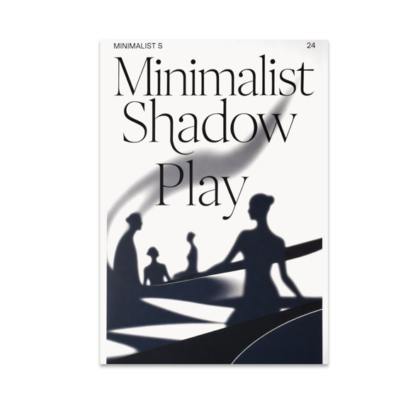 Minimalist Shadow Play Art - Home Decor Enthusiast - 13x19 Poster Print