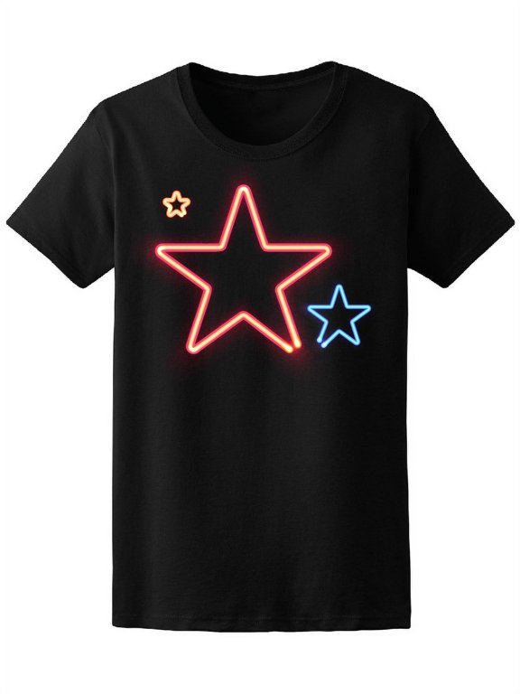 Minimalist Sharp Stars T-Shirt Women -Image by Shutterstock, Female x-Large