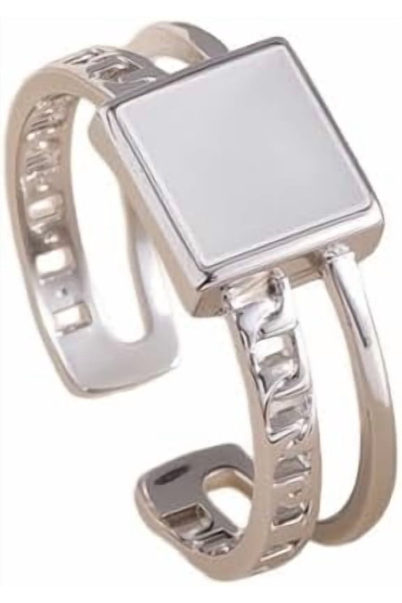 Minimalist Shell Ring for Women Geometric Statement Ring Adjustable Open Finger Stacking Rings Engagement Chic Jewelry Comfort Fit