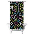 thumbnail image 1 of Minimalist Shower Curtain Fashion Stylish Chic Modern Aesthetic Classic Abstract Geometric Retro Vintage Artistic Colorful Abstract Pop Art Graffiti Art Tie Dye Psychedelic Art Rainbow Gradient, 1 of 5