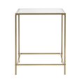 thumbnail image 1 of Minimalist Side Table, Clear Glass & Gold, 1 of 1