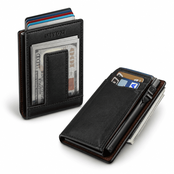 Printable Coint Minimalist Slim Bifold Wallet with RFID Blocking, 9 Card Slots, ID ...
