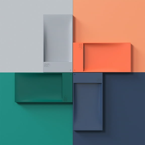 Minimalist Soft Plastic Soap Tray with Hidden Drainage Holes, Non-Slip Bathroom Countertop Organizer