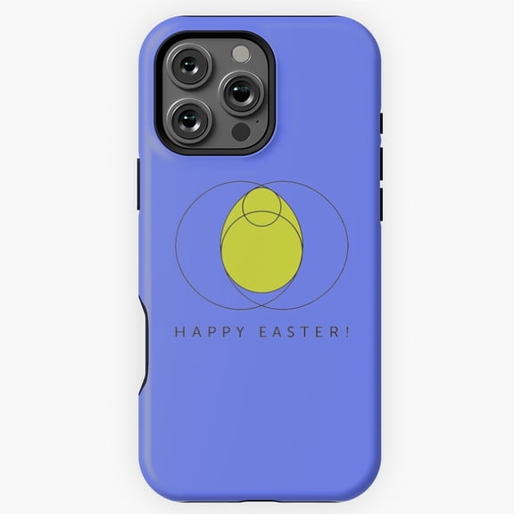 Minimalist Spring Easter Egg Art Phone Case for iPhone 11 12 13 14 15 16 17 Pro Max