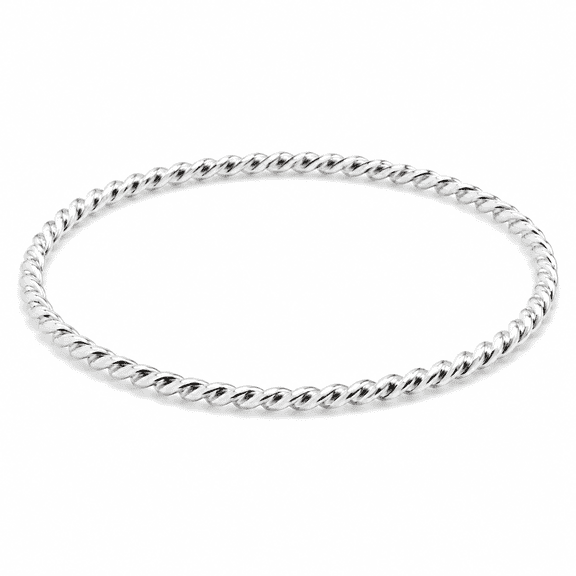Sterling Silver Twisted Wire Stackable Ring Size 10 Handmade