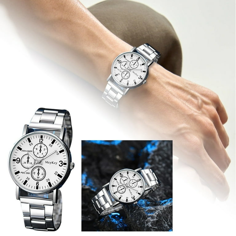 Minimalist Stainless Steel Quartz Men s Watch For Men for Senior Women 27s watch Womens Digital Wrist Watch Vintage Watch Walmart