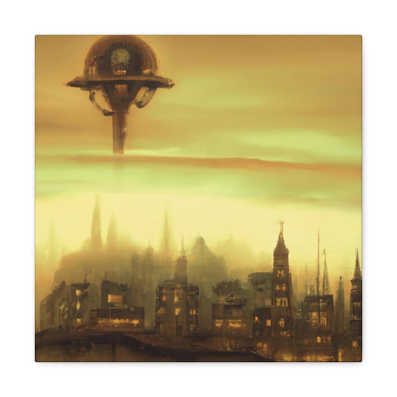 Minimalist Steampunk Art - Canvas