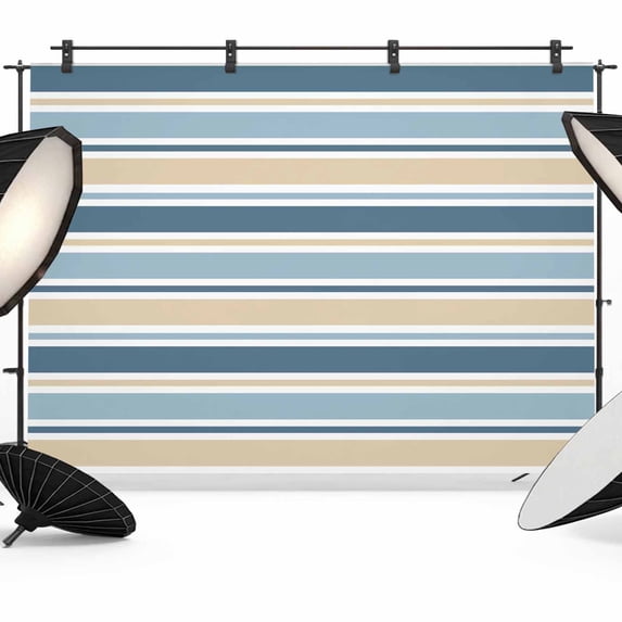Minimalist Stripes Photography Backdrop 7x5FT, Grey Blue Yellow ...