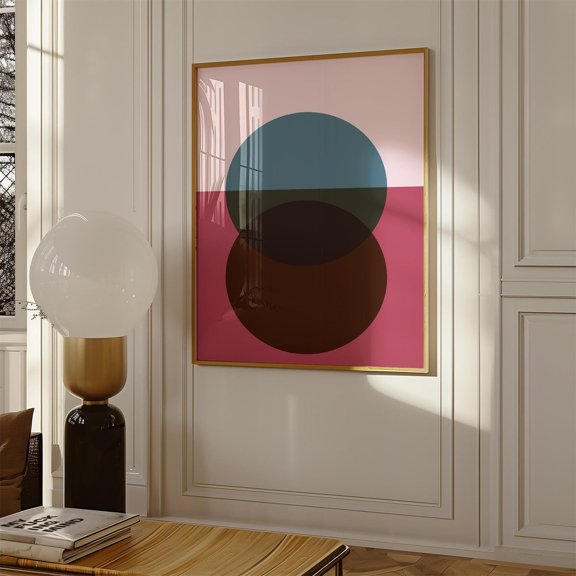 Minimalist Sunrise And Sunset Wall Art Geometric Wall Art Print For Contemporary Living Room Decor Home Modern Abstract Poster Sunrise Pink Wall Art, Modern Wall Decor, 12x18 UNFRAMED