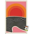thumbnail image 1 of Minimalist Sunset Wall Poster with Pushpins, 22.375" x 34", 1 of 4