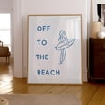 thumbnail image 1 of Minimalist Surf Girl Line Art Print, Coastal Beach House Decor Home Decor #2646, Unframed Poster Size 8x12, 1 of 4
