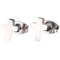 thumbnail image 1 of Minimalist Titanium Steel Crucifix Earrings For Women Durable Lightweight Elegant Jewelry, 1 of 5