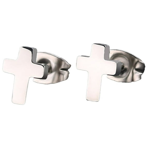 Minimalist Titanium Steel Crucifix Earrings For Women Durable Lightweight Elegant Jewelry