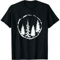 thumbnail image 1 of Minimalist Tree Design Forest Outdoors and Nature Graphic T-Shirt, 1 of 3