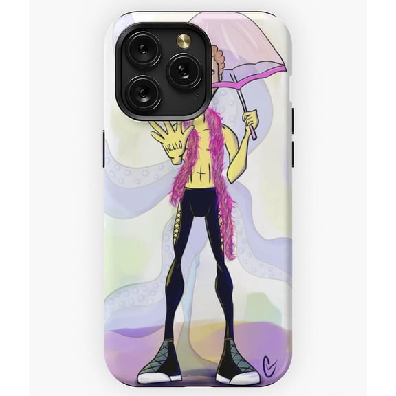 Minimalist Umbrella Silhouette Simple Weather Graphic A1215 Phone Case for iPhone 11 to 17 Pro Max