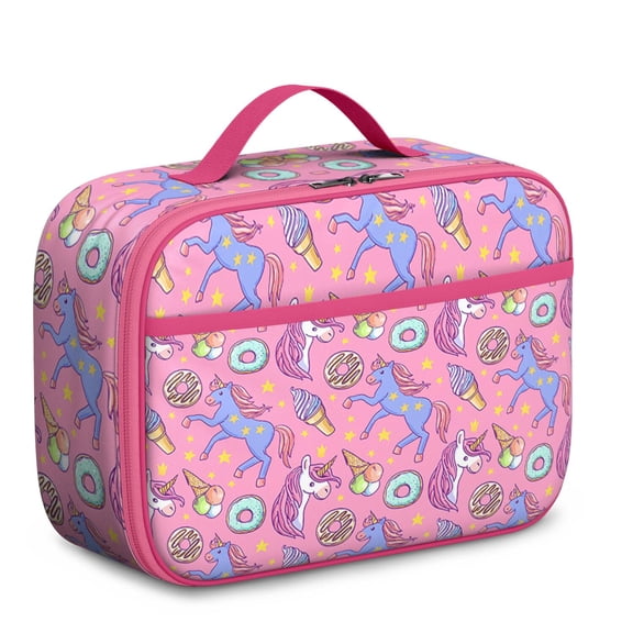 Minimalist Unicorn Lunch Bag – Magical Rainbow and Mythical Horse Themed Insulated Lunch Box for School