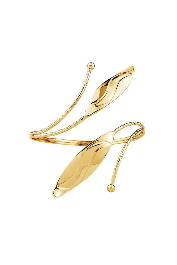 Minimalist Upper Arm Armband Wrap Adjustable Armlet Metal Women Jewelry Gold