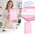 Verical Folder File Minimalist Vertical Accordion Folder in Pink, 13 Pocket Expanding File ...