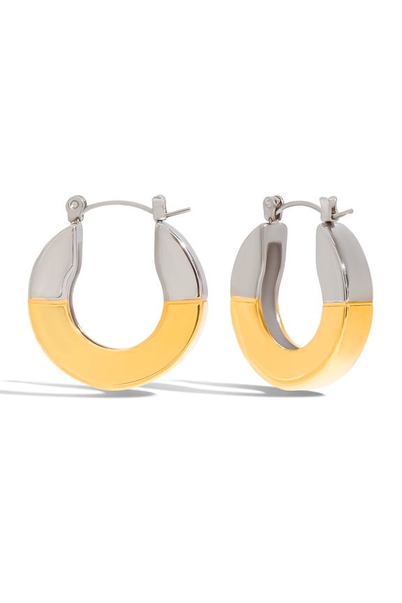 Design Stainless Steel Geometry Circle Earrings 18K Gold Plated Bohemia Party Ear Jewelry For Women pendientes