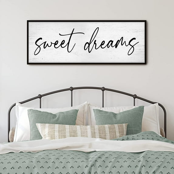 Minimalist Wall Art Paintings Sweet Dreams Poster Art Canvas Poster Painting Wall Picture Print Modern Home Bedroom Decoration No Frame