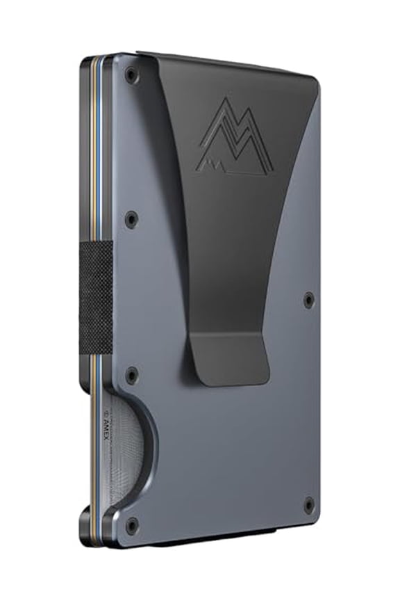 Minimalist Wallet For Men & Women - Slim Rfid  Scratch Resistant Credit Card Holder Money Clip Easily Removable Cards (gunmetal Titanium)
