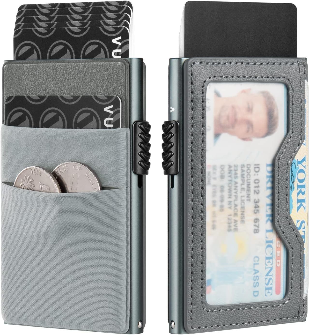 Minimalist Wallet With ID Window EDC Pocket Pop Up Card Holder RFID Minimalist Wallet With ID Window EDC Pocket Pop Up Card Holder RFID