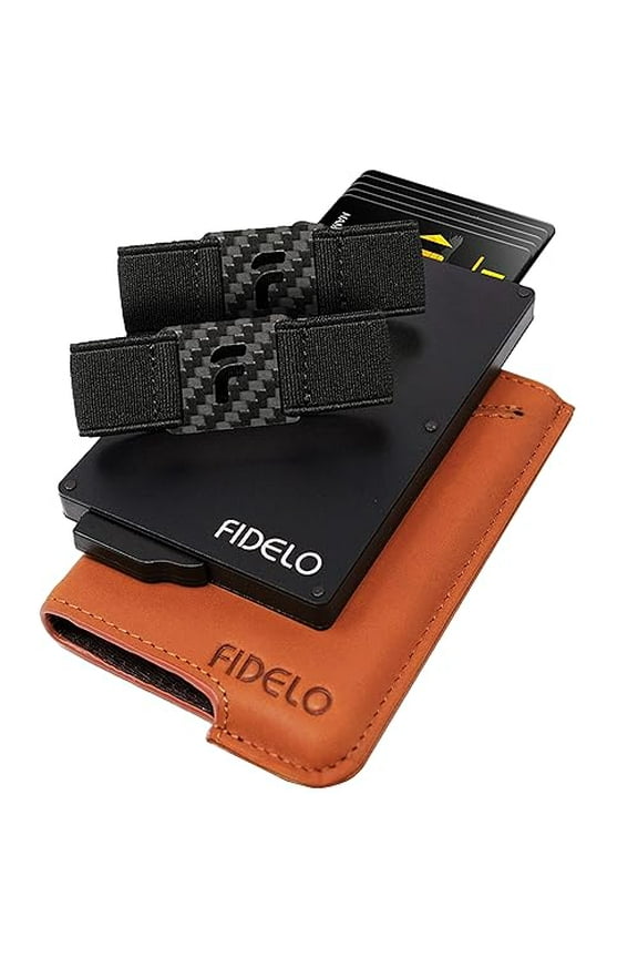 Unisex Hybrid RFID Card Wallet, Desert Tan