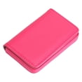 thumbnail image 1 of Minimalist Wallets for Women Men Adult, Slim Leather Bifold Wallet Credit Card Holder with Cash Pocket, ID Window, RFID Blocking, Gifts for Friends, 1Pc, Available in Multicolor(Pink,3.9x2.5"), 1 of 9