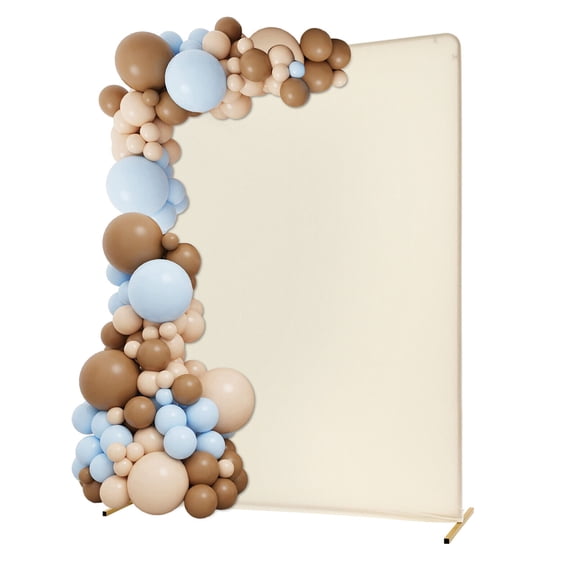 Minimalist Wedding Backdrop Stand Freestanding 4.92x1.64x6.56 Ft Wedding Backdrop Frame Rack Party Diy Backdrop Stand for Flower & Balloons Decor Simple Assembly (Rectangle)