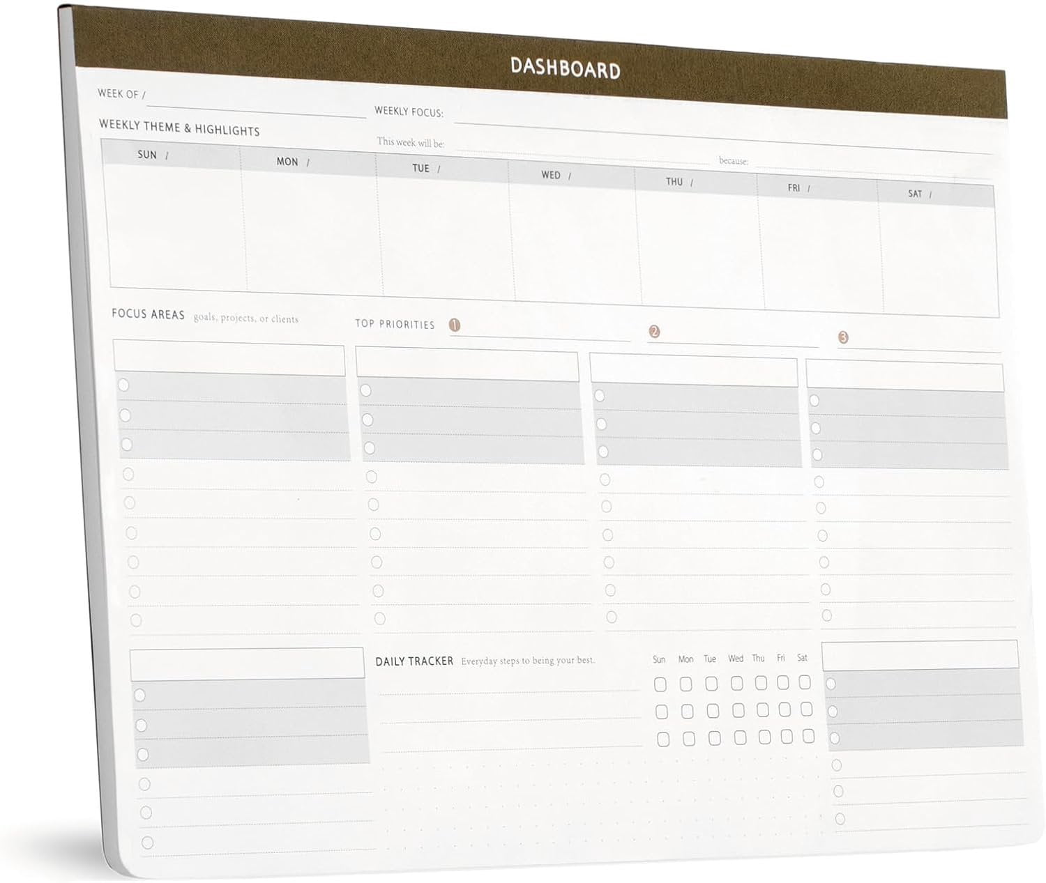 Minimalist Weekly Productivity Planner for Work Professionals - Walmart.com