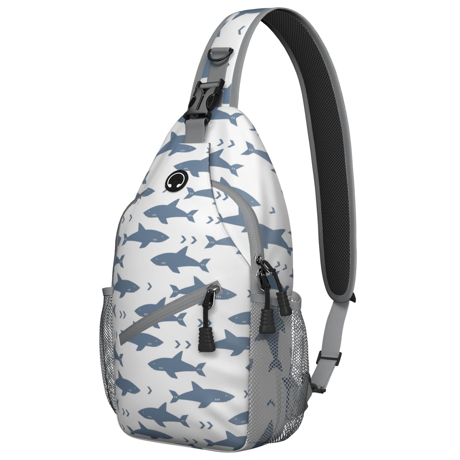 Minimalist Whale Crossbody Bag - Watercolor Ocean Art for Casual Urban Use - Anti-Theft & Comfortable