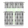 thumbnail image 1 of Minimalist White Kitchen Curtains Set - Classic 3-Piece Semi-Sheer Panels with Valance, Chic Farmhouse Short Curtains for Standard Windows, 1 of 1