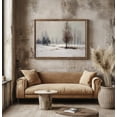 thumbnail image 1 of Minimalist Winter Landscape Art Print Poster Bare Trees in Snowy Field, Neutral Nature Wall Decor, Serene Print Poster 1580, Size 12x18 UNFFRAMED F03.1.6l2625, 1 of 3