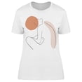 thumbnail image 1 of Minimalist: Woman Sitting T-Shirt Women -Image by Shutterstock, Female Medium, 1 of 2