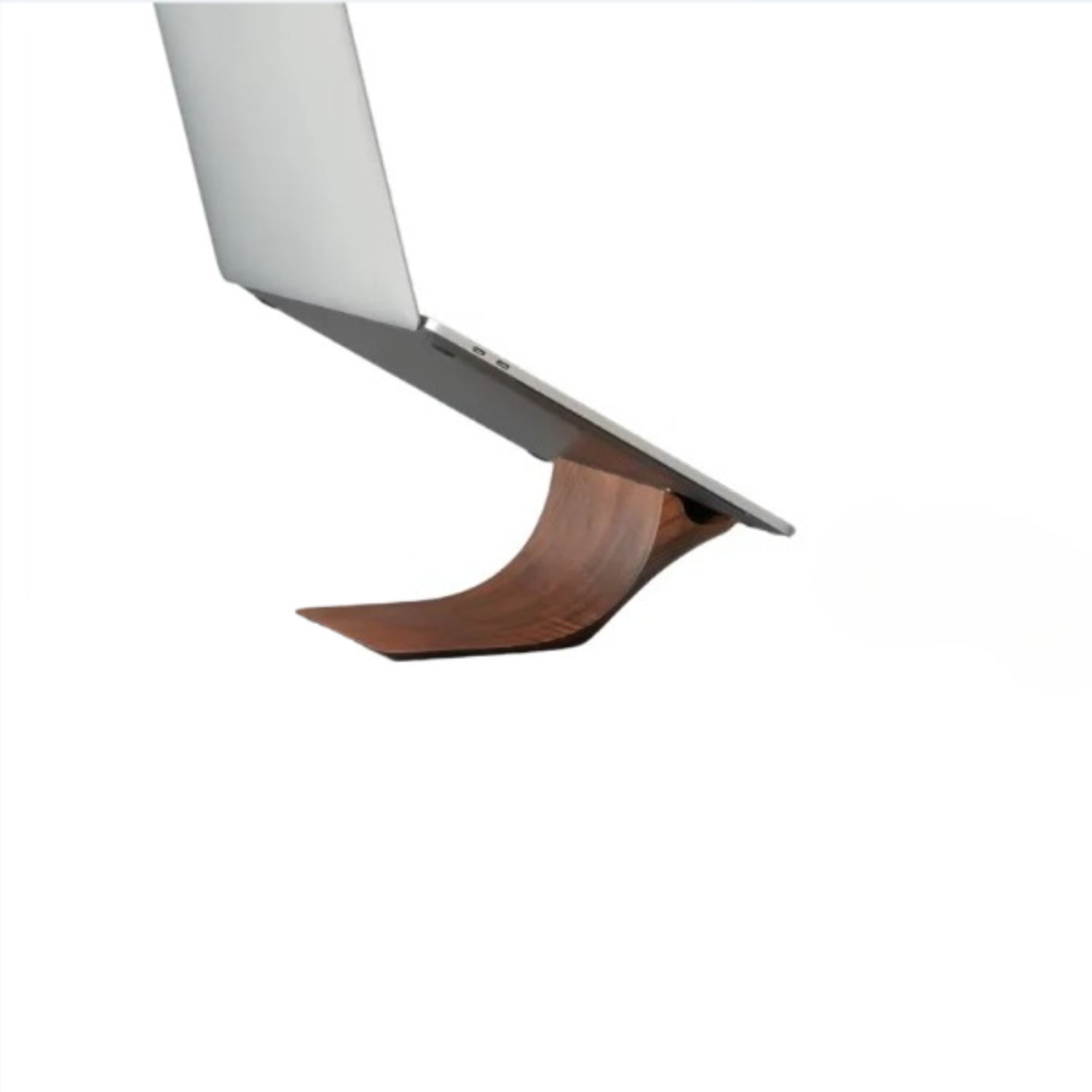Minimalist Wood Laptop Stand, M5Pro Ergonomic Notebook Riser for Desk, Height Adjustable Computer Holder