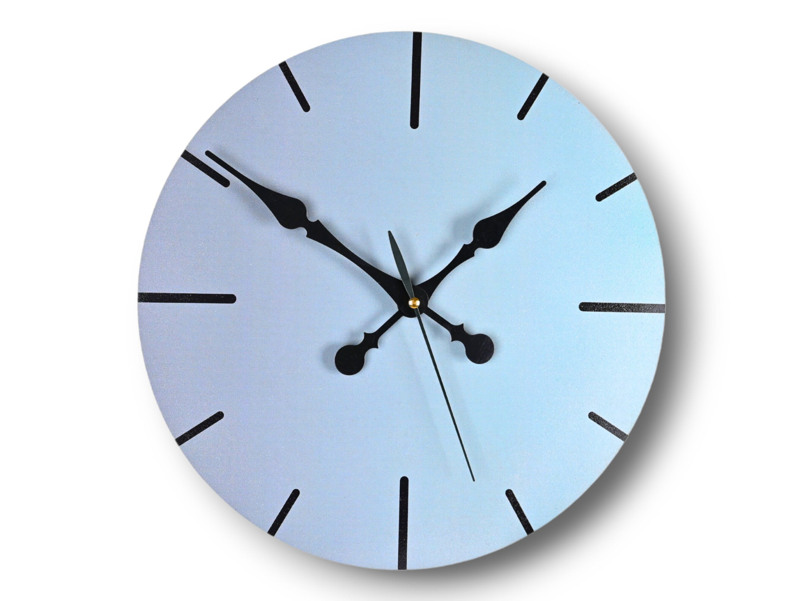 Minimalist Wood Wall Clock, Large Wall Clock, Unique Silent Extra Large Wood Wall Clock, Modern