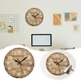 thumbnail image 1 of Minimalist Wooden Living Room Clock Wall Mounted MDF, 1 of 6