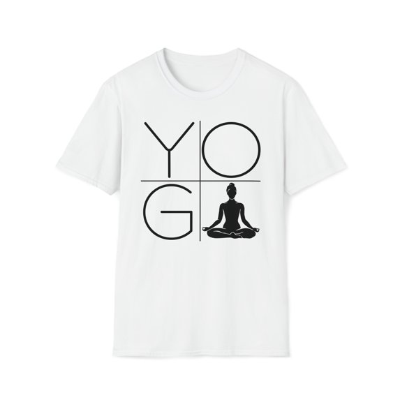 Minimalist Yoga, Gildan Unisex Softstyle Shirt, Meditate Graphic Tee, S-3XL